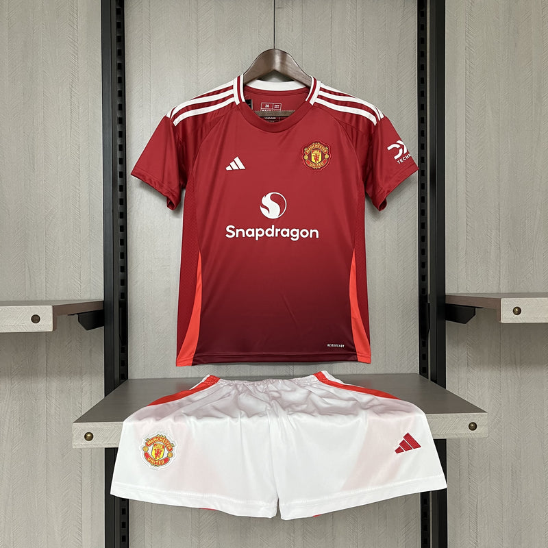CAMISETA MANCHESTER UNITED I 24/25 CONJUNTO INFANTIL